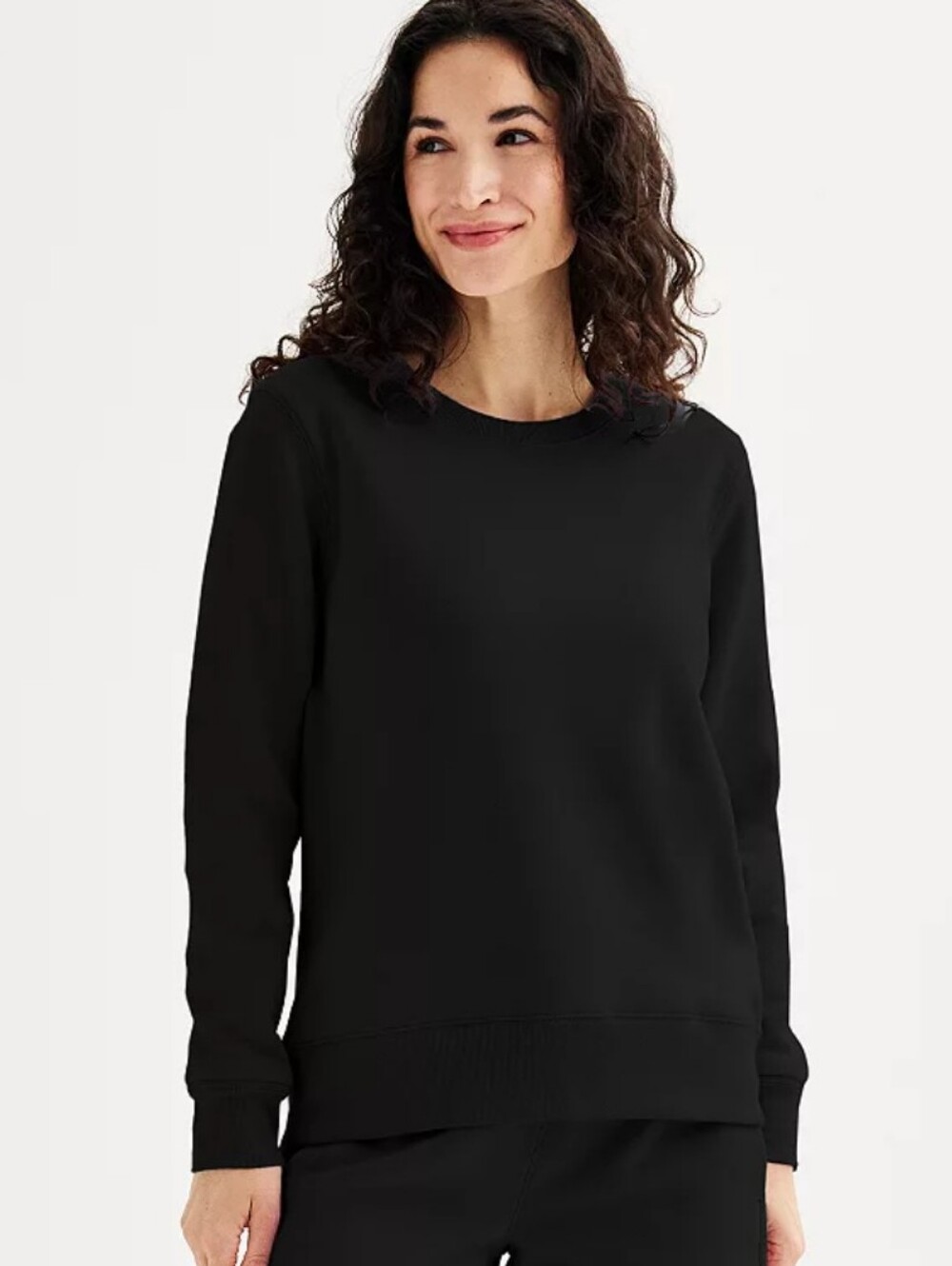 Women’s Black Crewneck Sweater,XL Tall,Nwt